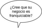 ¿Cree que su negocio es franquiciable?